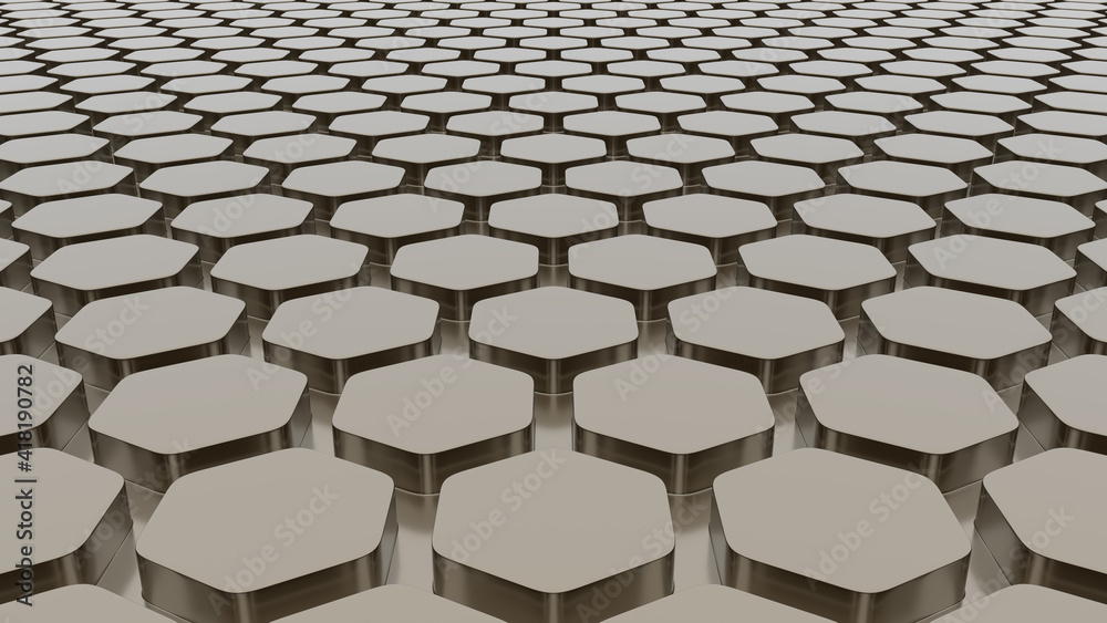 Fototapeta premium metal hexagon background wallpaper