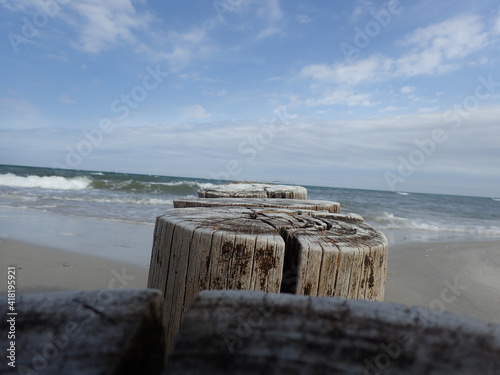 Wellenbrecher an der Ostsee