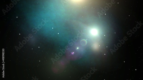 Fototapeta Naklejka Na Ścianę i Meble -  Space Universe With Stars And Galaxies