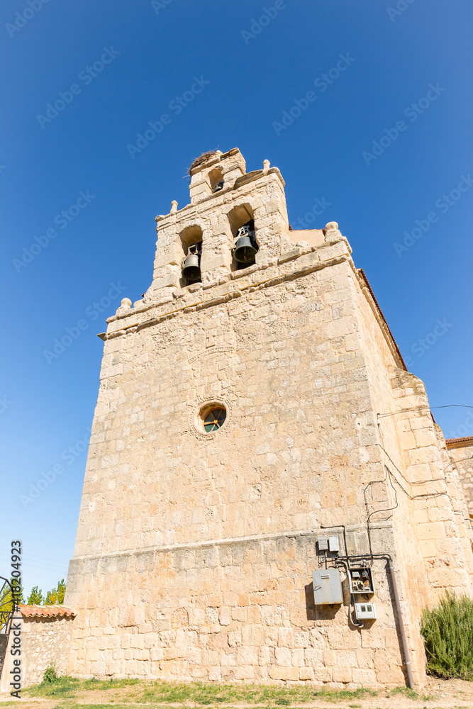 Parish church of San Andres in Soto de San Esteban, municipality of San Esteban de Gormaz, province of Soria, Castile and Leon, Spain Parish church of San Andres in Soto de San Esteban, municipality of San Esteban de Gormaz, province of Soria, Castile and Leon, Spain