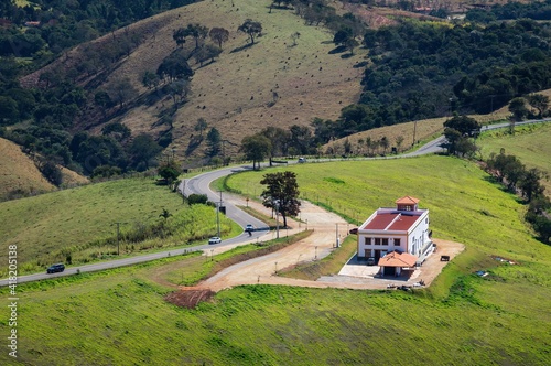 View saw from the lavender fields plantation of 