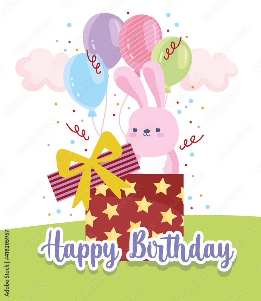 Birthday rabbit gift Birthday rabbit gift