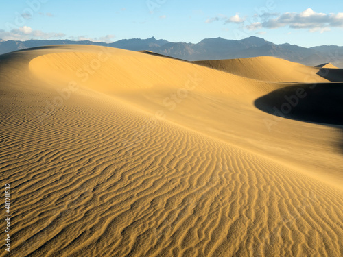 USA  California. Death Valley National Park  Mesquite Flats Sand Dunes.