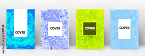 Abstract cover. Energetic design template. Suminagashi marble hipster poster. Energetic trendy abstr