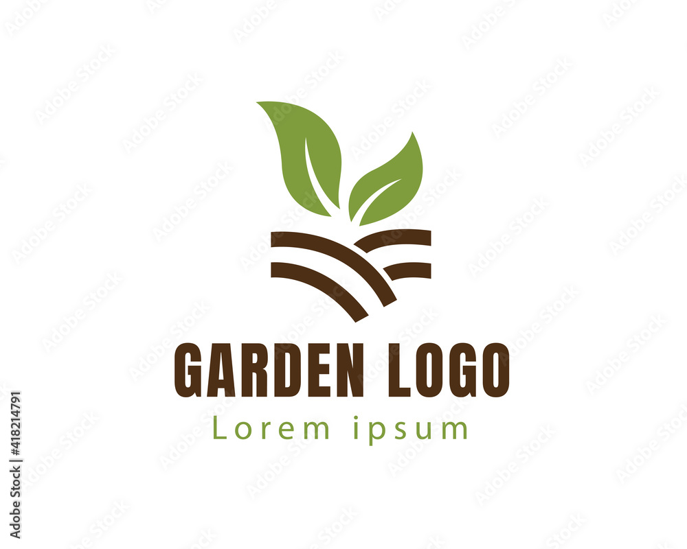 garden logo nature logo leave logo creative logo