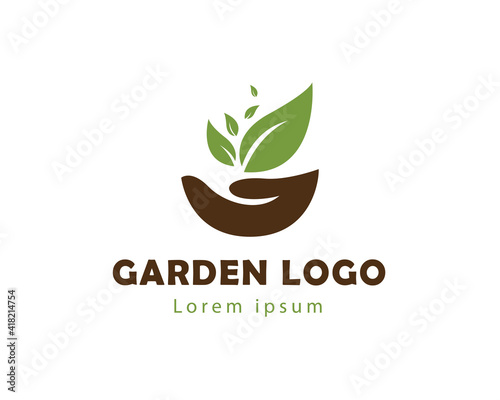 garden logo care garden logo nature logo
