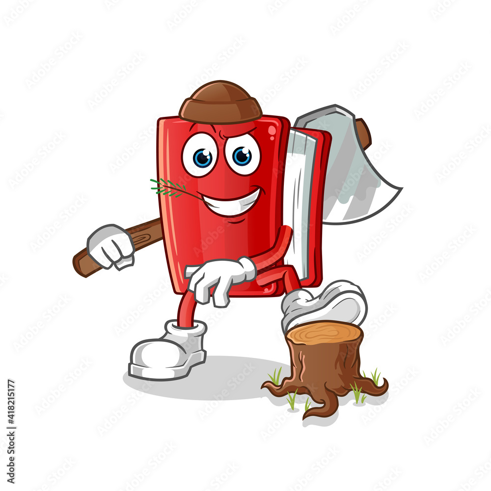 book Carpenter illustration. character vector book Carpenter illustration. character vector