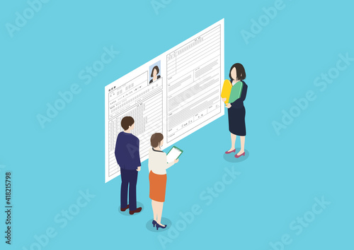 女性の社会進出のイラスト素材
