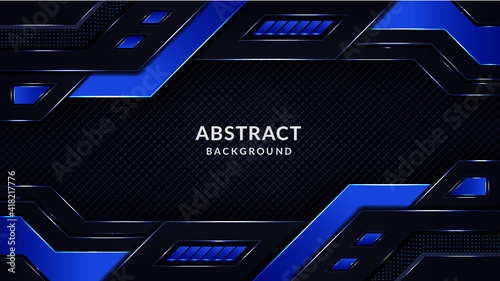 Abstract modern background blue vibrant gradient color Premium Vector Premium resource.