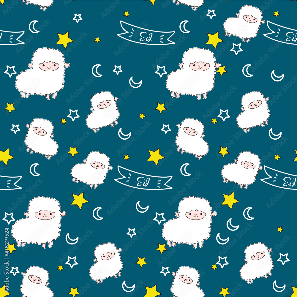 Islamic seamless pattern for eid al fitr or Ramadan Islamic seamless pattern for eid al fitr or Ramadan