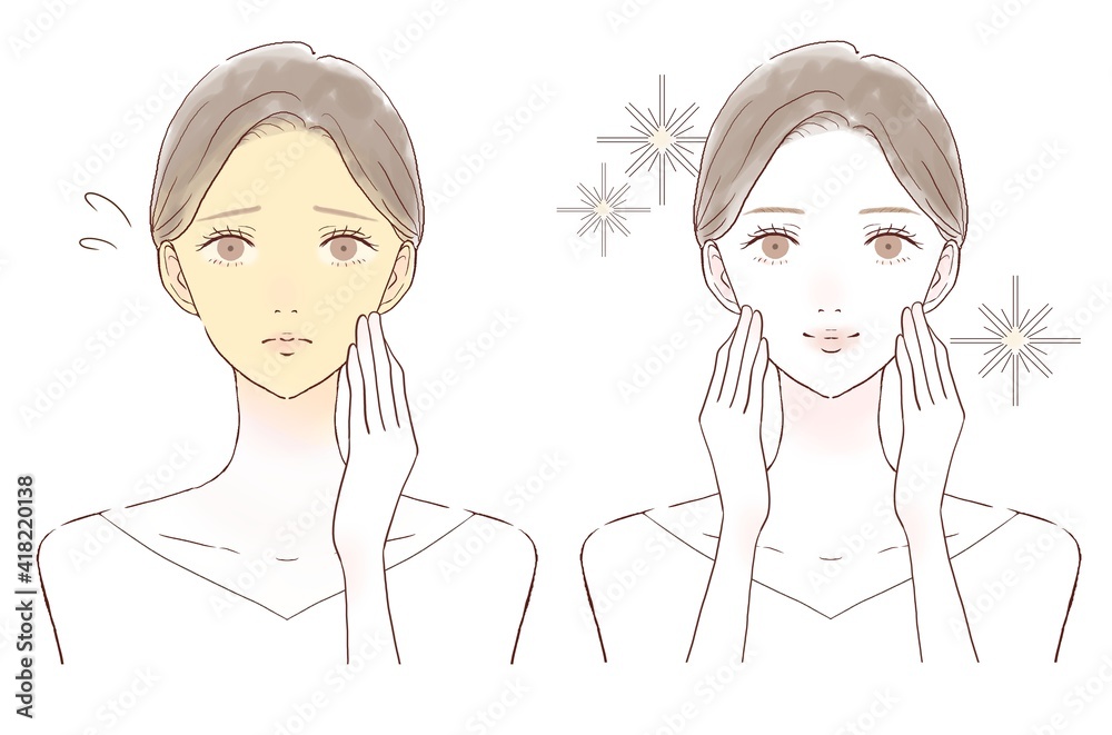 女性 日焼け くすみ ビフォーアフター 女性 日焼け くすみ ビフォーアフター