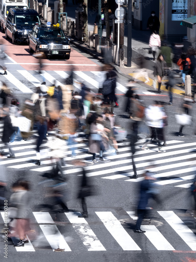 Fototapeta premium 渋谷のスクランブル交差点 東京都