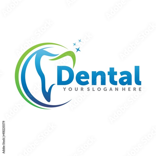 Dental Care Logo Inspiration Vector