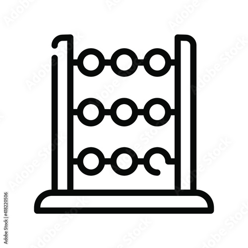 Illustration Vector graphic of abacus icon