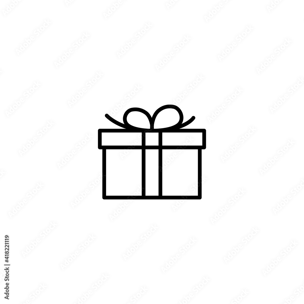Gift icon vector for computer, web and mobile app 