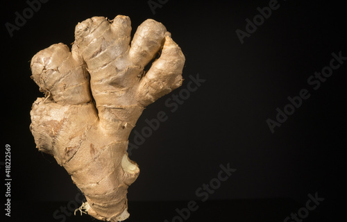 Ginger in close-up view - food photography