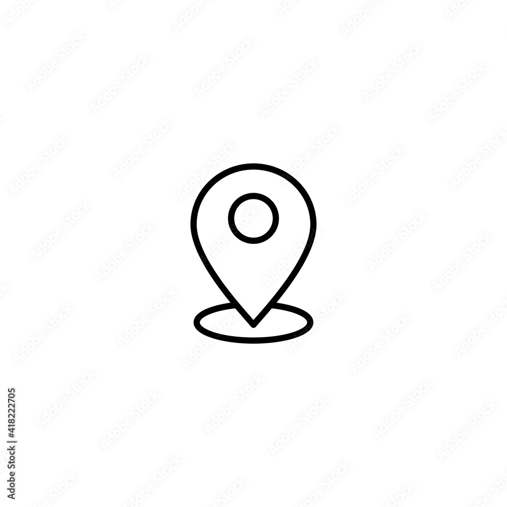 Pin map icon vector for web, computer and mobile app Pin map icon vector for web, computer and mobile app