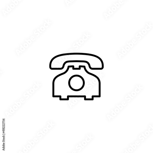 Telephone icon vector for web, computer and mobile app