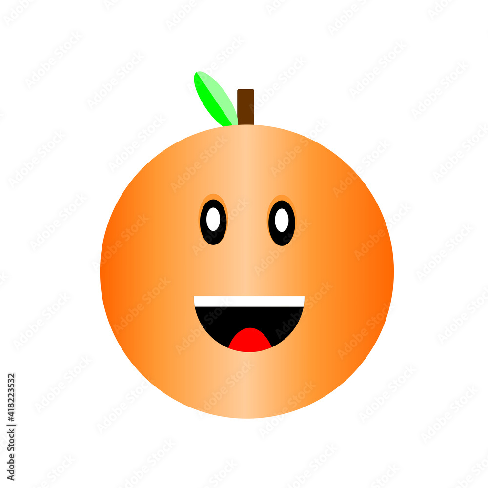 halloween orange face