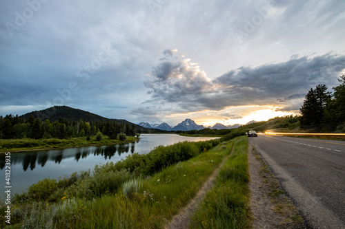 Mountain sunset