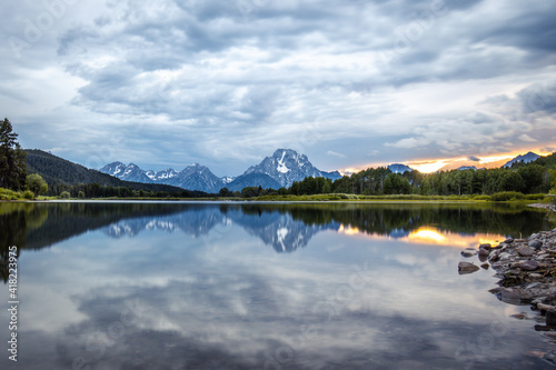 Mountain sunset