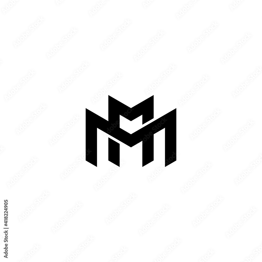 Monogram letter MM. luxurious, simple, simple and elegant. logo design vector Monogram letter MM. luxurious, simple, simple and elegant. logo design vector