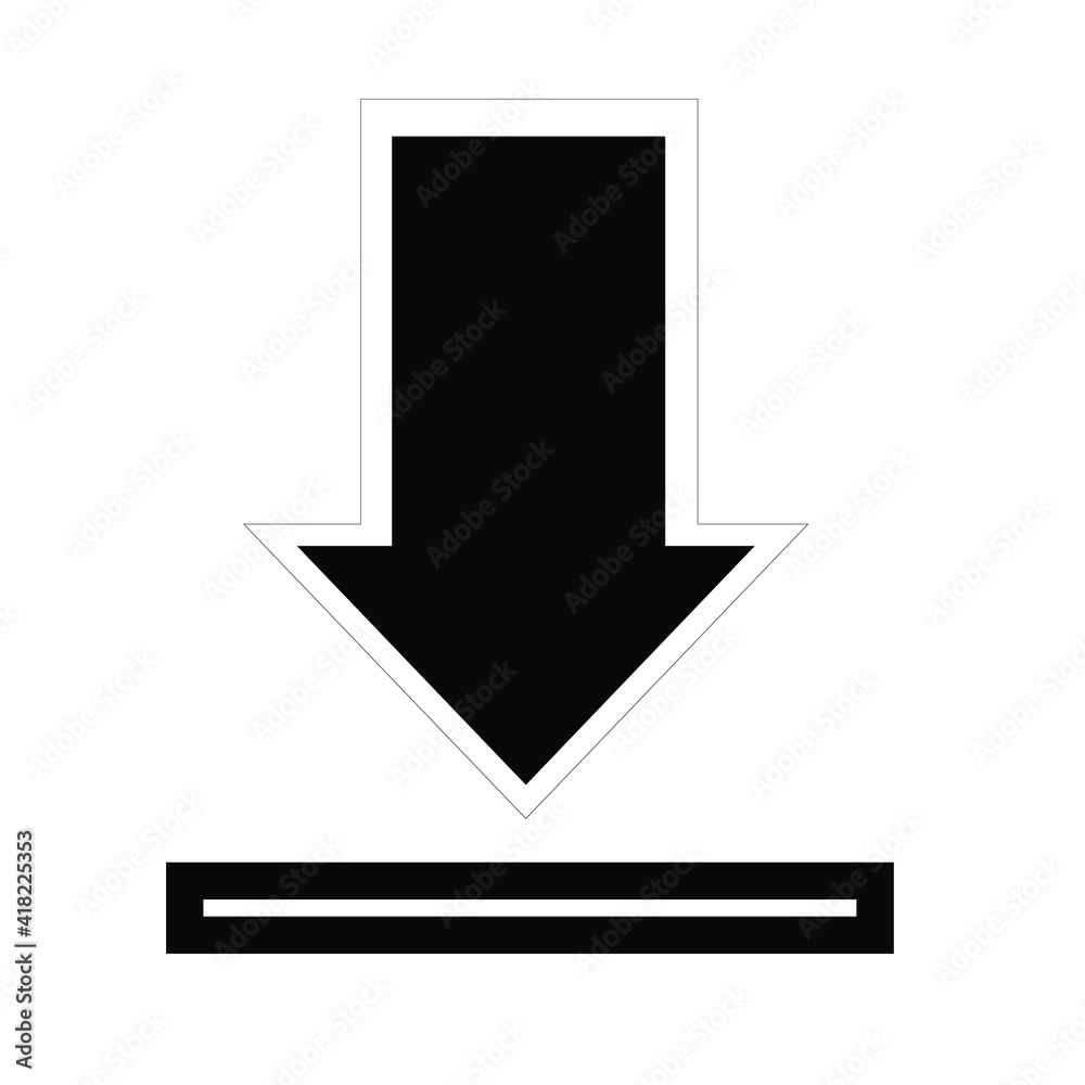 icon illustration of download button icon illustration of download button