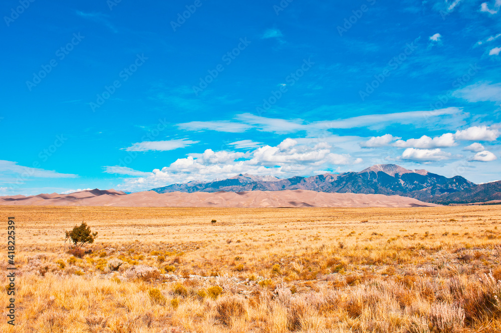 USA, Colorado, Alamosa. Great Sand Dunes National Park and Preserve.