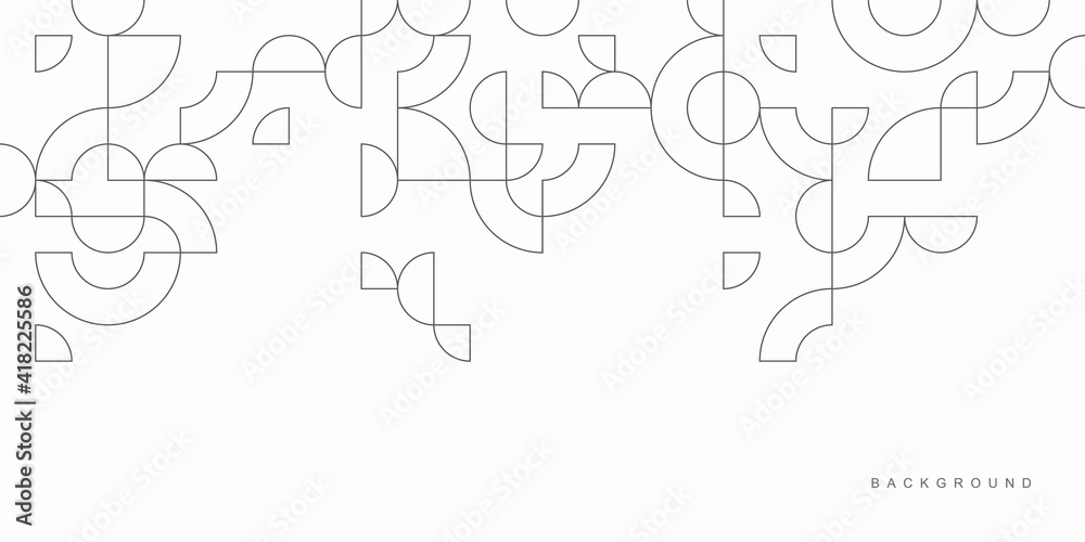 Abstract geometric technological background. Vector creative design.