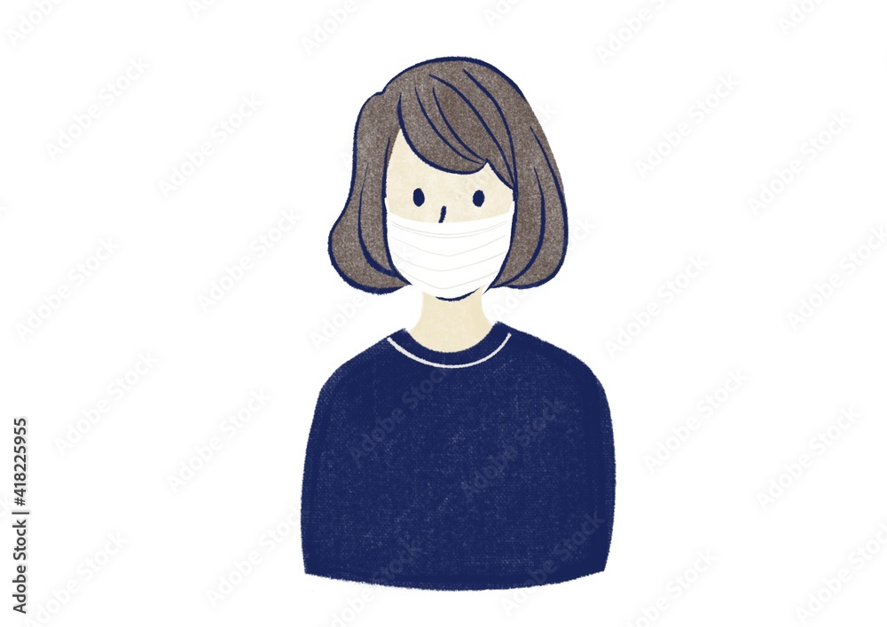 人物 感染対策 マスク 人物 感染対策 マスク