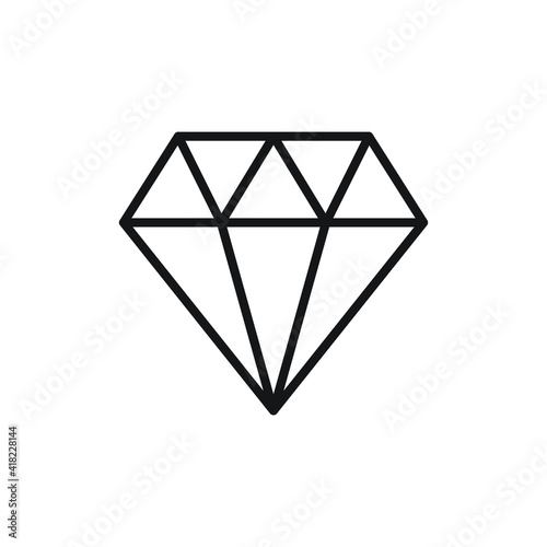 Diamond icon design. vector illustration