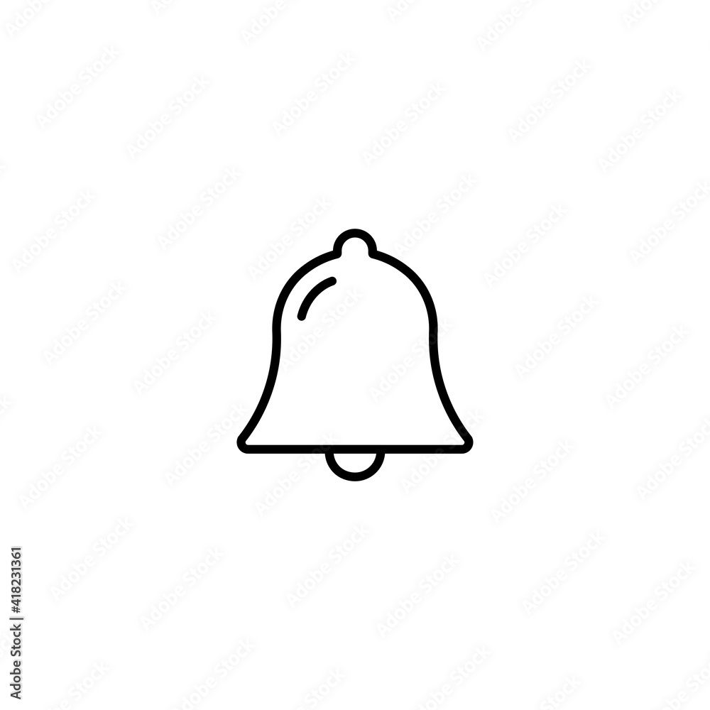 Bell icon vector for web, computer and mobile app Bell icon vector for web, computer and mobile app