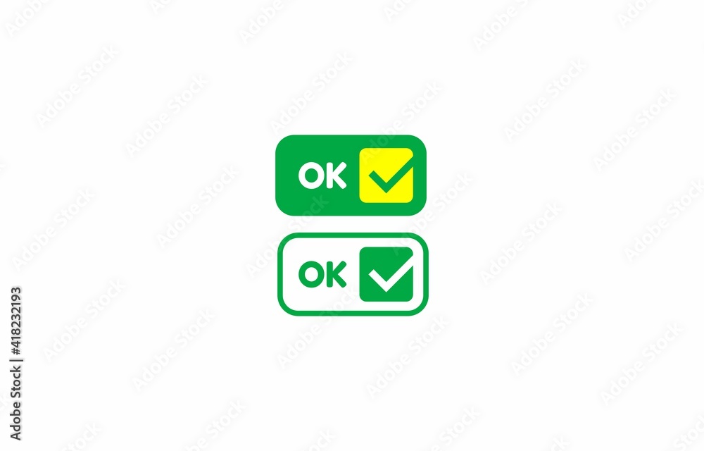 Check Mark Button Badge Vector Design Template Check Mark Button Badge Vector Design Template