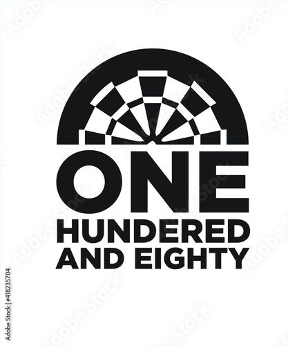 Darts game typography for t- shirt, vector, template, icon, image, infographic, minimal, logotype graphic design.