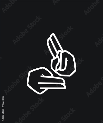 Deaf motivation audiologist day vector, template, icon, image, infographic, minimal, logotype graphic design.
