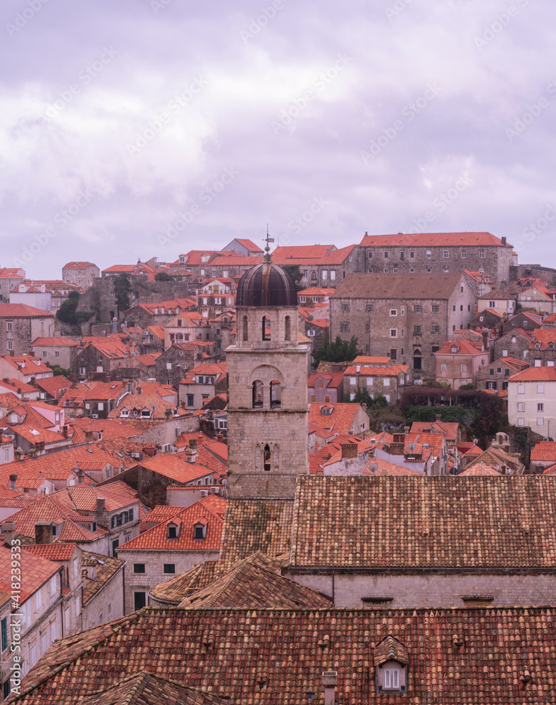 Obraz premium Landscape of medieval town in Dubrovnik Croatia