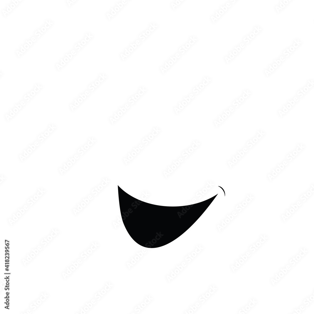Fototapeta premium Smile icon Logo Vector Template Design - Vector white