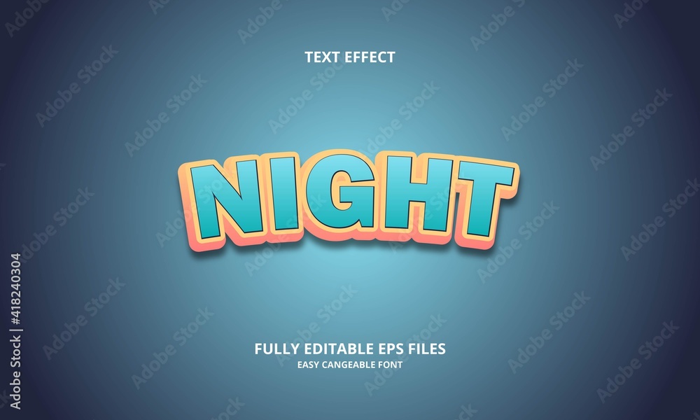 Editable 3D Text Effects Template