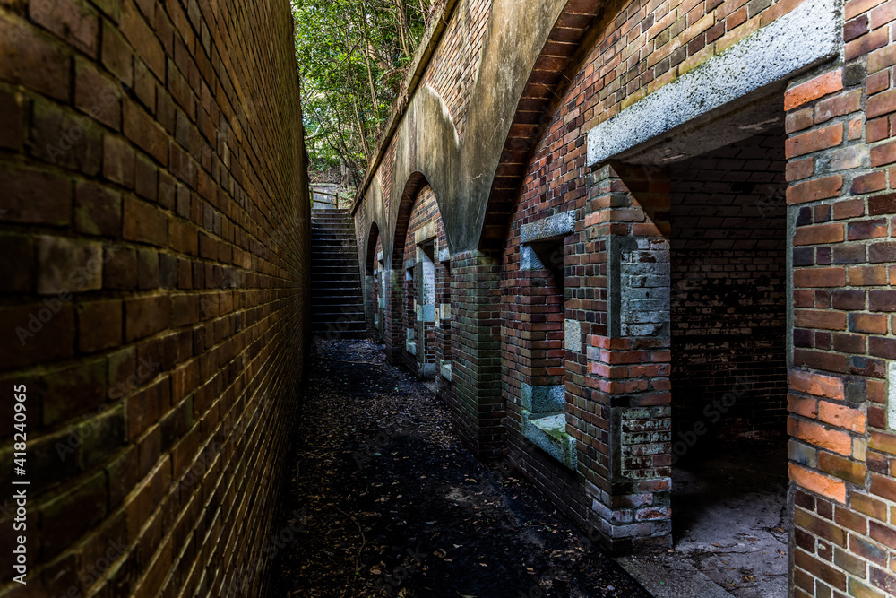 和歌山市にある戦争遺跡。深山砲台跡