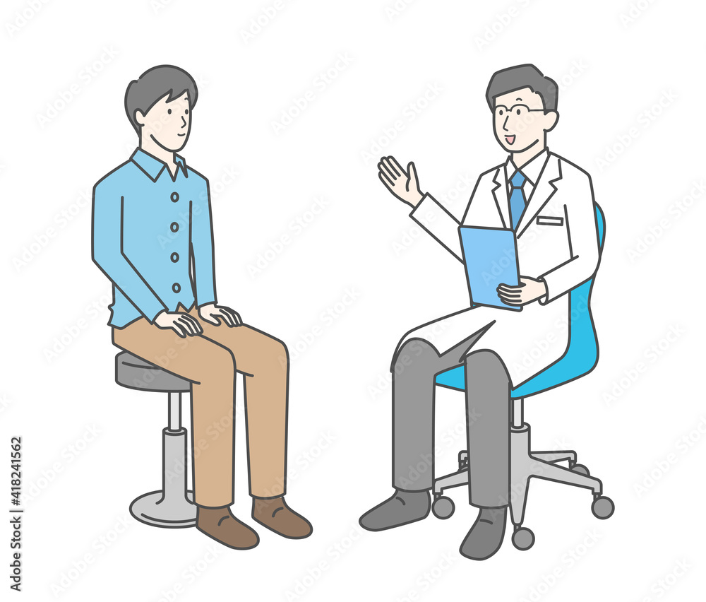 男性医師と若い男性