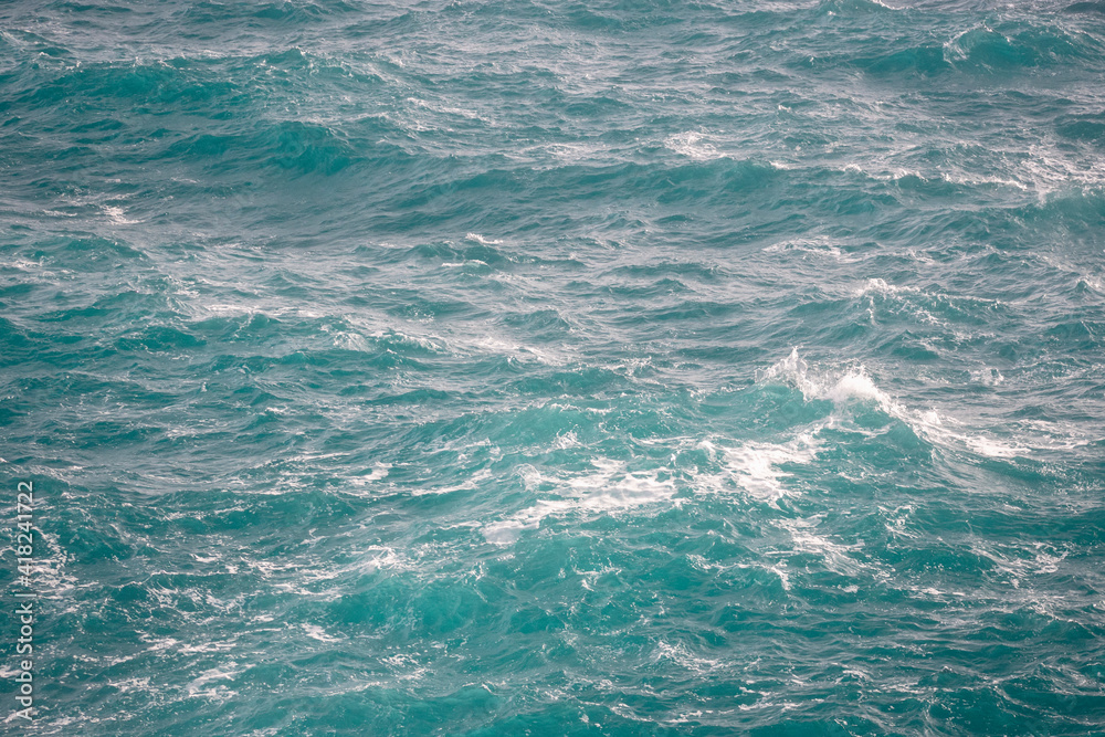 Sea waves in Dubrovnik Croatia