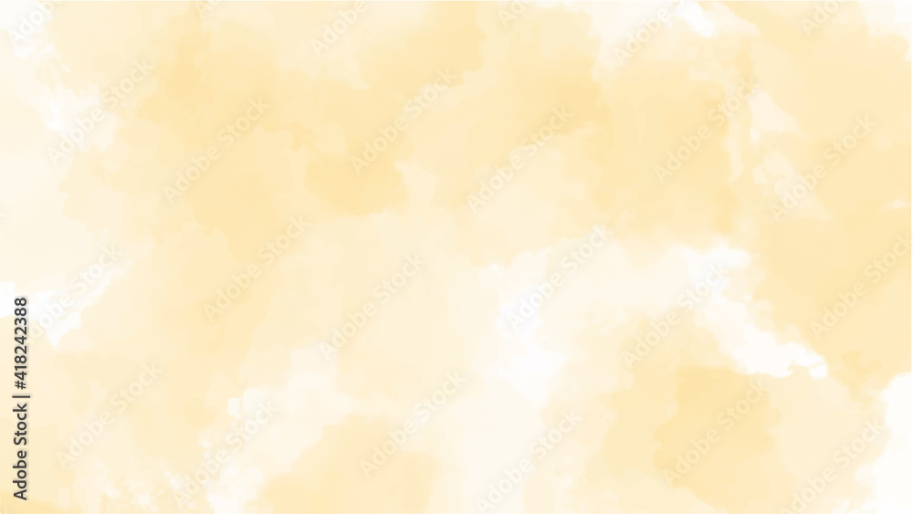 Fototapeta Yellow watercolor background for textures backgrounds and web banners design-