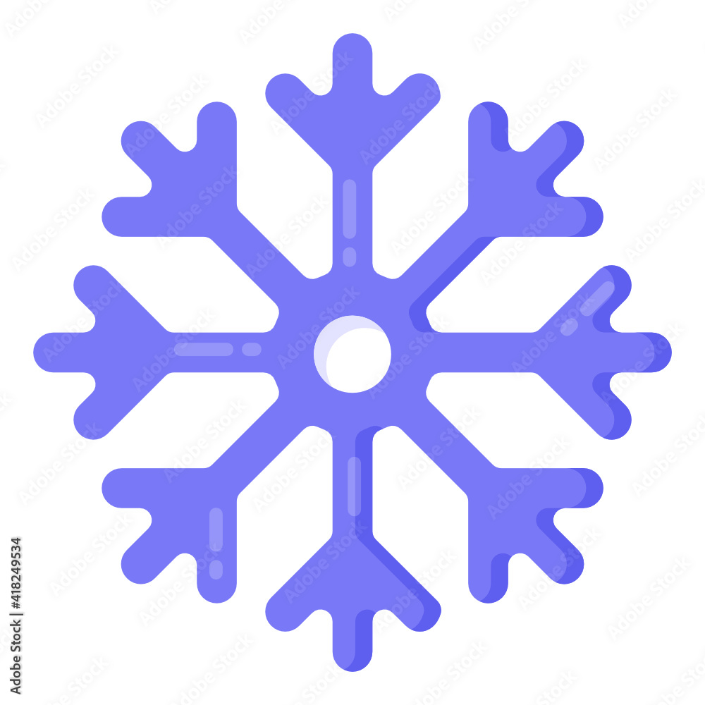 Snow pattern vector, snowflake icon in editable style
Snow pattern vector, snowflake icon in editable style