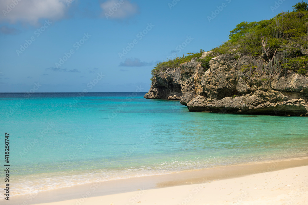 Empty Caribbean beach