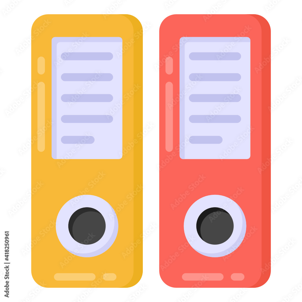 Binders flat icon, editable vector
Binders flat icon, editable vector