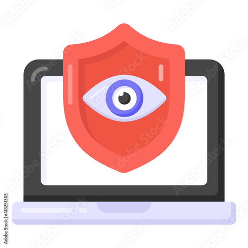 
Web with skull denoting flat icon of malicious website 

