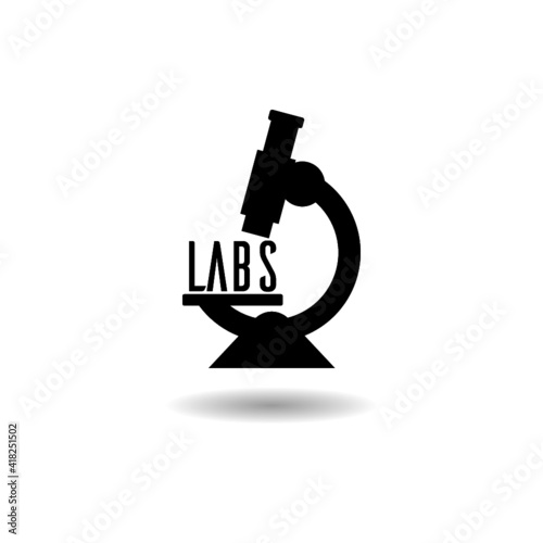 Medical Lab icon with shadow