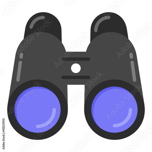 
A field glasses, binoculars flat icon

