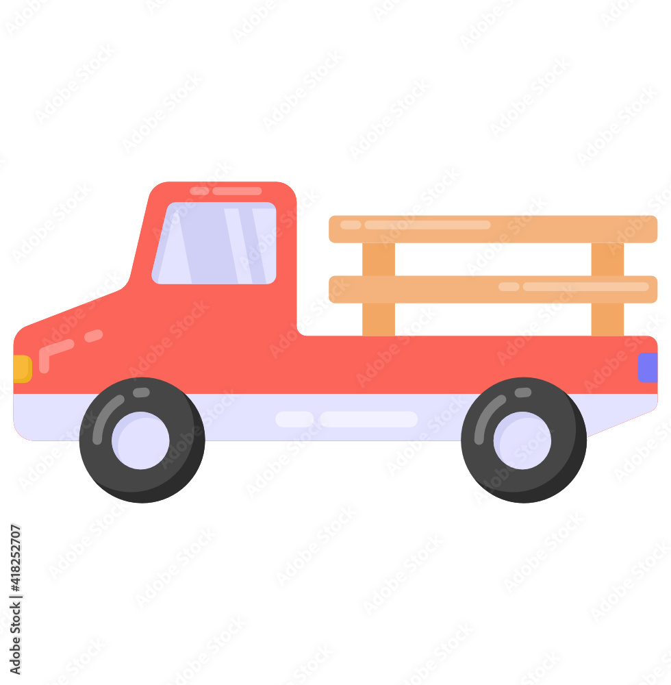 A logistics truck also known as pickup van A logistics truck also known as pickup van