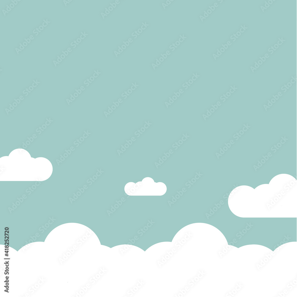 Sky clouds background, vector illustration Sky clouds background, vector illustration